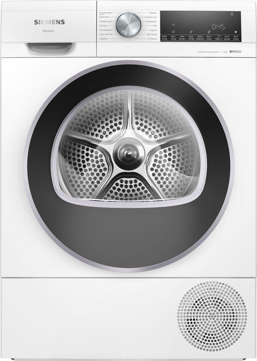 Siemens IQ500 WQ45G2D5NL - Wasdroger - Warmtepompdroger - Zeer stil - Blijvend energiezuinig met de zelfreinigende condensor - speedPack: Bespaart tijd - Energielabel C — afbeelding 1