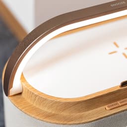Digitale wekkerradio met draadloze oplader - bluetooth speaker met accu - Snoozefunctie - USB-C - Nachtlampje - dimbaar led display - cadeau voor mannen & vrouwen — thumbnail 4