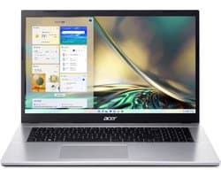 Acer Aspire 3 A317-54-51S4 Intel® Core™ i5 i5-1235U Laptop 43,9 cm (17.3") Full HD 16 GB DDR4-SDRAM 512 GB SSD Wi-Fi 5 (802.11ac) Windows 11 Home Zilver