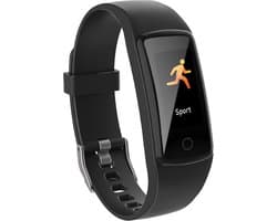 Umbro Smartwatch - Activity Tracker Bluetooth – Sporthorloge met Stappenteller en Thermometer - Zwart