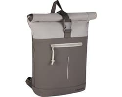New Rebels Backham New York Taupe 21L Rolltop Rugzak Waterafstotend Laptop 15.6