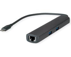 ROLINE Dockingstation USB Type C, 8K30 HDMI, x USB3.2 Gen2 (2xA + 1xC), 1x PD, 1x 2,5GigaEth