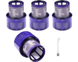 SIDANO® HEPA filter - geschikt voor Dyson V10, SV12 stofzuigers - (4 filters + borstel)