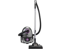 Bestron Stofzuiger met zak - ABG450SPE - HEPA 12 - Bereik 7,5 m - Incl. 3 stofzuigerzakken - Paars/Grijs