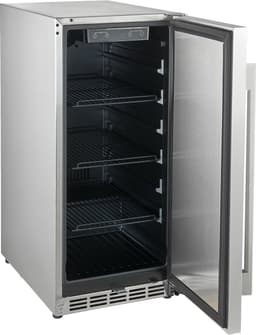 HCK Outdoor Koelkast BC-90 - 38 cm breed - 96 blikjes - RVS in & out - ook inbouw - 90 Liter - Slot - LED verlichting - H 86.50 regelbaar — thumbnail 3