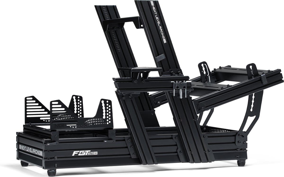Next Level Racing Elite 160 - Simulator Cockpit - Wheel Plate Edition - Zwart — afbeelding 1