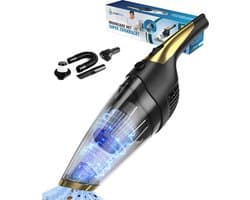 Cleanforce Kruimelzuiger snoerloos met extreme zuigkracht - Nat & Droog - Auto Stofzuiger - Voor Thuis & Auto