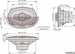 Pioneer TS-A6991F Autoluidsprekers (per paar) — thumbnail 5
