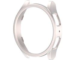 Hoesje Geschikt voor Samsung Galaxy Watch 6 Classic 43MM - Bumper Case - Wit Grijs — thumbnail 1