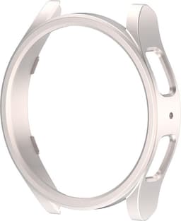Hoesje Geschikt voor Samsung Galaxy Watch 6 Classic 43MM - Bumper Case - Wit Grijs — thumbnail 2