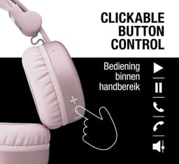 Fresh ‘n Rebel Code Core – Draadloze on-ear koptelefoon – Bluetooth - 30 uur Speeltijd - Smokey Pink — thumbnail 2
