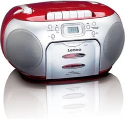 Lenco SCD-420RD - Draagbare radio CD speler met MP3 optie en koptelefoon - Rood — thumbnail 2