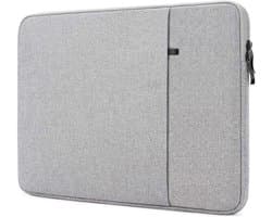 Laptop sleeve - 11.6 inch - licht grijs - Spatwaterproof - Ritsluiting - tablet sleeve - iPad sleeve - universeel