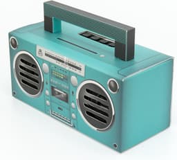 GPO BRONXAQUA - Draagbare bluetooth speaker Bronx, jaren '80, aqua — thumbnail 2