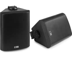 Speakerset, geschikt voor buiten - Power Dynamics BC50V zwarte speakerset voor 100V systemen en 8 Ohm - 120W