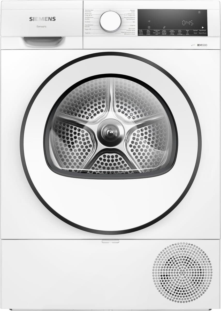 Siemens WQ33G2DEFG - iQ500 - Wasdroger - Warmtepompdroger - NL/FR display — afbeelding 1