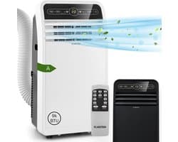 Klarstein Mobiele airconditioner met luchtafvoerslang, 4-in-1 airconditioner met ventilator, luchtontvochtiger & nachtmodus, Kleine & draagbare airconditioner voor thuis & op kantoor, Laag verbruik, 9000 BTU