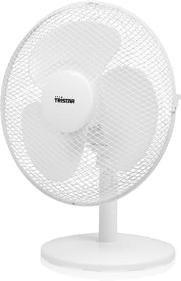 Tristar Tafelventilator 30 cm – 3 Snelheden – 85° Oscillatie – Verstelbare Luchtstroom – VE-5724 – Wit — thumbnail 2