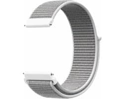 By Qubix - Geschikt voor Garmin bandje - Geschikt voor Garmin Venu / Sq / Sq2 / 2 plus - Sport Loop nylon bandje - Grijs - Smartwatch bandje 20mm