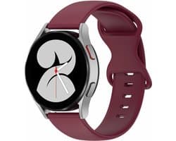 By Qubix - Geschikt voor Garmin bandje - Geschikt voor Garmin Venu / Sq / Sq2 / 2 plus - Solid color sportband - Bordeaux - Smartwatch bandje 20mm
