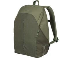 Basil B-Safe Commuter Fietsrugzak Nordlicht - Voor 15,6inch Laptop - Groen - 18 Liter