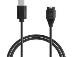 kwmobile USB-oplaadkabel type c geschikt voor Garmin Forerunner 265 / 265S / 965 / Forerunner 970 / 165 / 570 - Kabel voor smartwatch - in zwart