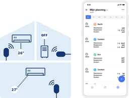 Netatmo Intelligente bediening voor airconditioning, compatibel met alle verbonden airconditioners en warmtepompen - energiebesparend - werkt met Alexa, Google Assistant, Siri - Zwart — thumbnail 2