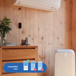 Netatmo Intelligente bediening voor airconditioning, compatibel met alle verbonden airconditioners en warmtepompen - energiebesparend - werkt met Alexa, Google Assistant, Siri - Zwart — thumbnail 4