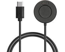 kwmobile USB-oplaadkabel type c geschikt voor Garmin Venu Sq Music / Sq 2 / Venu 2 Plus / Fenix 7 / vivoactive 4 - Kabel voor smartwatch - in zwart