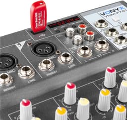 Mengpaneel - Vonyx VMM-F701 - Professionele 7-kanaals mixer met o.a. mp3 speler, echo en delay effecten — thumbnail 2