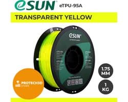 eSun - eTPU-95A Filament, 1.75mm, Transparent Yellow - 1kg