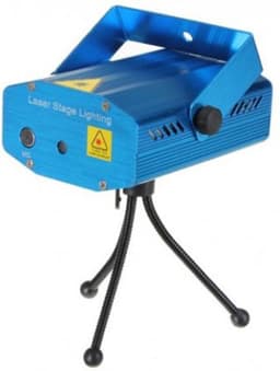 Mini Laser Stage Lighting rood/groen muziek gestuurd - Blauw — thumbnail 1