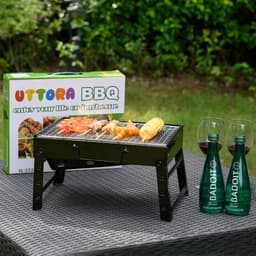Portable Houtskool BBQ - Barbecue - Inklapbaar - Barbecue Houtskool - Tafel Grill - Camping - Strand - Festival - Park — thumbnail 4