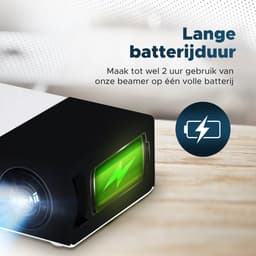Beamer - Mini Beamer – draagbaar – projector – zwart — thumbnail 3