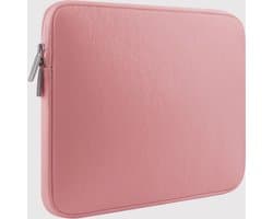 Luxe Laptophoes Licht Roze - PU Lederen Sleeve - 13 Inch - Bescherming Cover - Laptop Hoes - Premium Kwaliteit - Luxe en zachte binnen voering - OXILO