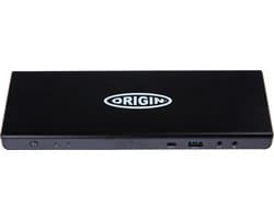 Origin Storage 40AF0135UK-OS laptop dock & poortreplicator Docking USB 3.2 Gen 1 (3.1 Gen 1) Type-A + Type-C Zwart