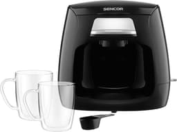 Sencor SCE 2100BK koffiezetapparaat - inclusief twee dubbelwandige koffieglazen - filterkoffie - 0,3 liter - zwart — thumbnail 3