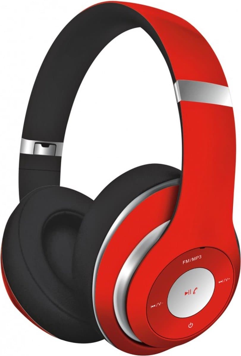 Platinet – Draadloze Gaming Headset – Headset / Gaming Headset – Bluetooth Headset met FM Radio - Rood — afbeelding 1