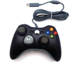 Coretek Controller voor XBOX 360 - bedraad - zwart - 1,5 meter (Voor Xbox 360 & PC)