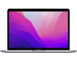 Apple MacBook Pro Apple M M2 Laptop 33,8 cm (13.3") 8 GB 512 GB SSD Wi-Fi 6 (802.11ax) macOS Monterey Grijs