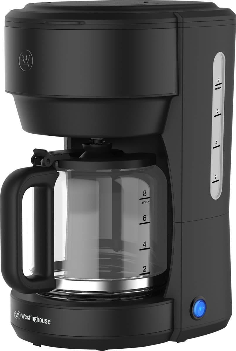 Westinghouse Koffiezetapparaat – Filterkoffie – Glazen Kan – 10 Koppen – Herbruikbare Filter – Filter-koffiezetapparaat – 1000W – Zwart — afbeelding 1