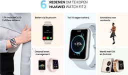 Huawei Watch Fit 2 Active - Smartwatch - 10 dagen batterijduur - Blau — thumbnail 4