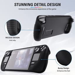 YONO Soft Case geschikt voor Valve Steam Deck / OLED - Siliconen Hoesje - Zwart — thumbnail 3