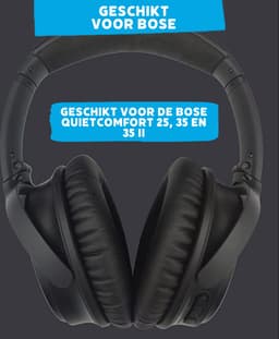 Lederen Set Oorkussens - Geschikt voor Bose Koptelefoon QuietComfort 35 II, QC35II/QC35/QC25/QC2/QC15/Soundtrue/Soundlink Around-Ear II AE2 headphones, Vervangende Kussens Voor Hoofdtelefoon - 1 Paar — thumbnail 4