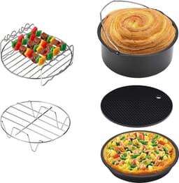 Monzana Heteluchtfriteuse Accessoires - Set 9-delig Metaal – Zwart — thumbnail 4
