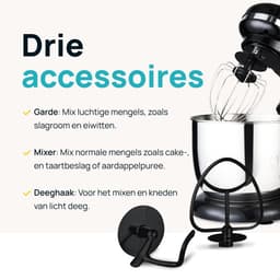 MOA SM1203NB – Keukenmachine - Zwart — thumbnail 3