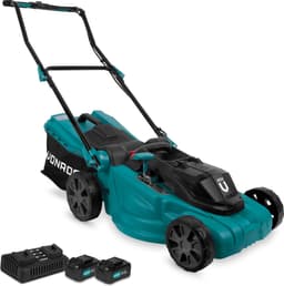 VONROC Accu Grasmaaier – 40V – 38 cm maaibreedte - Vier instelbare maaihoogtes: 35/45/55/65 mm - Incl. 45L Opvangbak - Incl. 2x 4.0Ah Accu en dubbele snellader — thumbnail 1