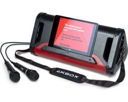 Bigben Party KBOX - Draagbare Bluetooth speaker met lichteffecten - Inclusief 2 microfoons