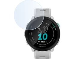 Screenprotector Geschikt voor Garmin Forerunner 55 - Extra Sterk - Tempered Glass - Gehard Glas - Beschermglas Screen Cover - Bescherm Protector voor Smartwatch