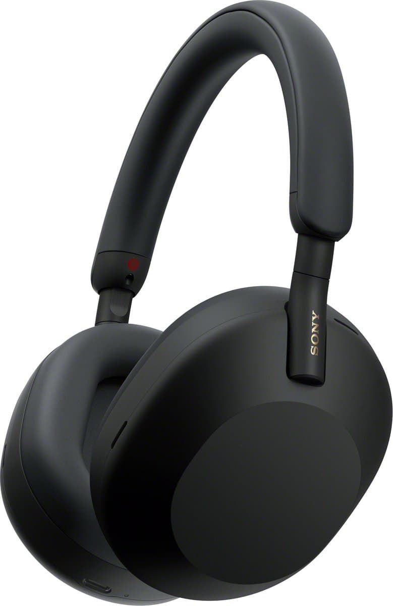 SONY WH1000XM5B.CE7 Over-ear Draadloze hoofdtelefoon met Noise-cancelling Zwart — afbeelding 1